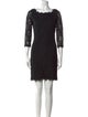 Diane von Furstenberg Lace Pattern Mini Dress