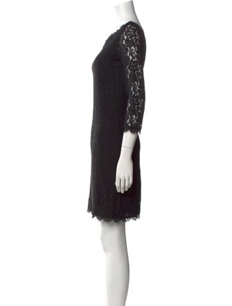 Diane von Furstenberg Lace Pattern Mini Dress