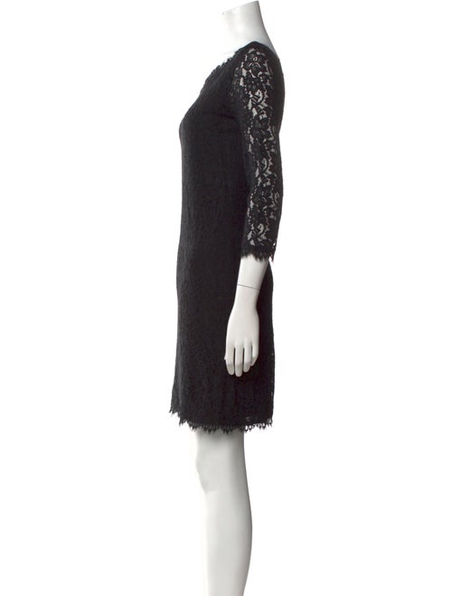 Diane von Furstenberg Lace Pattern Mini Dress