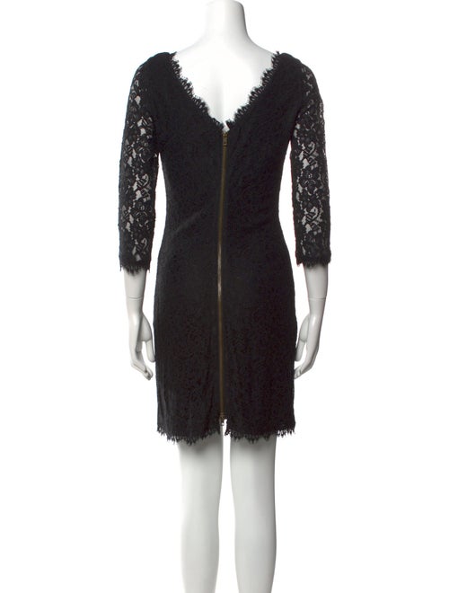 Diane von Furstenberg Lace Pattern Mini Dress