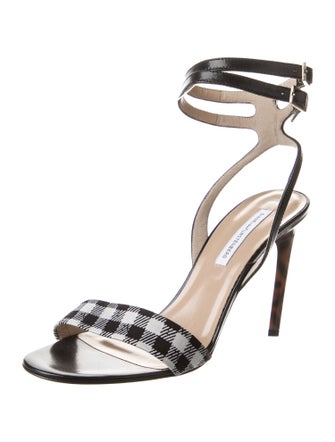 Diane von Furstenberg Leather Printed Sandals