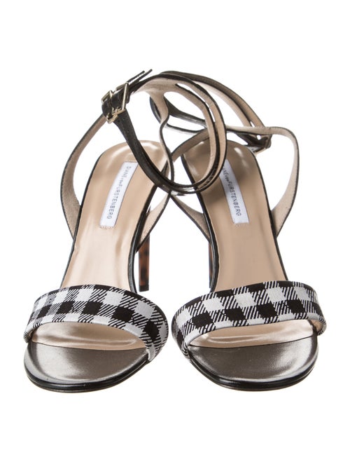 Diane von Furstenberg Leather Printed Sandals