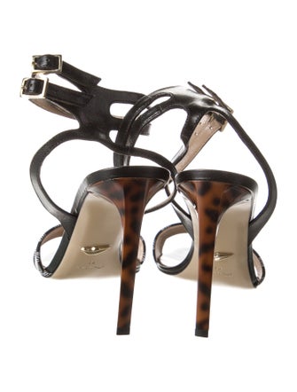 Diane von Furstenberg Leather Printed Sandals