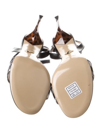 Diane von Furstenberg Leather Printed Sandals