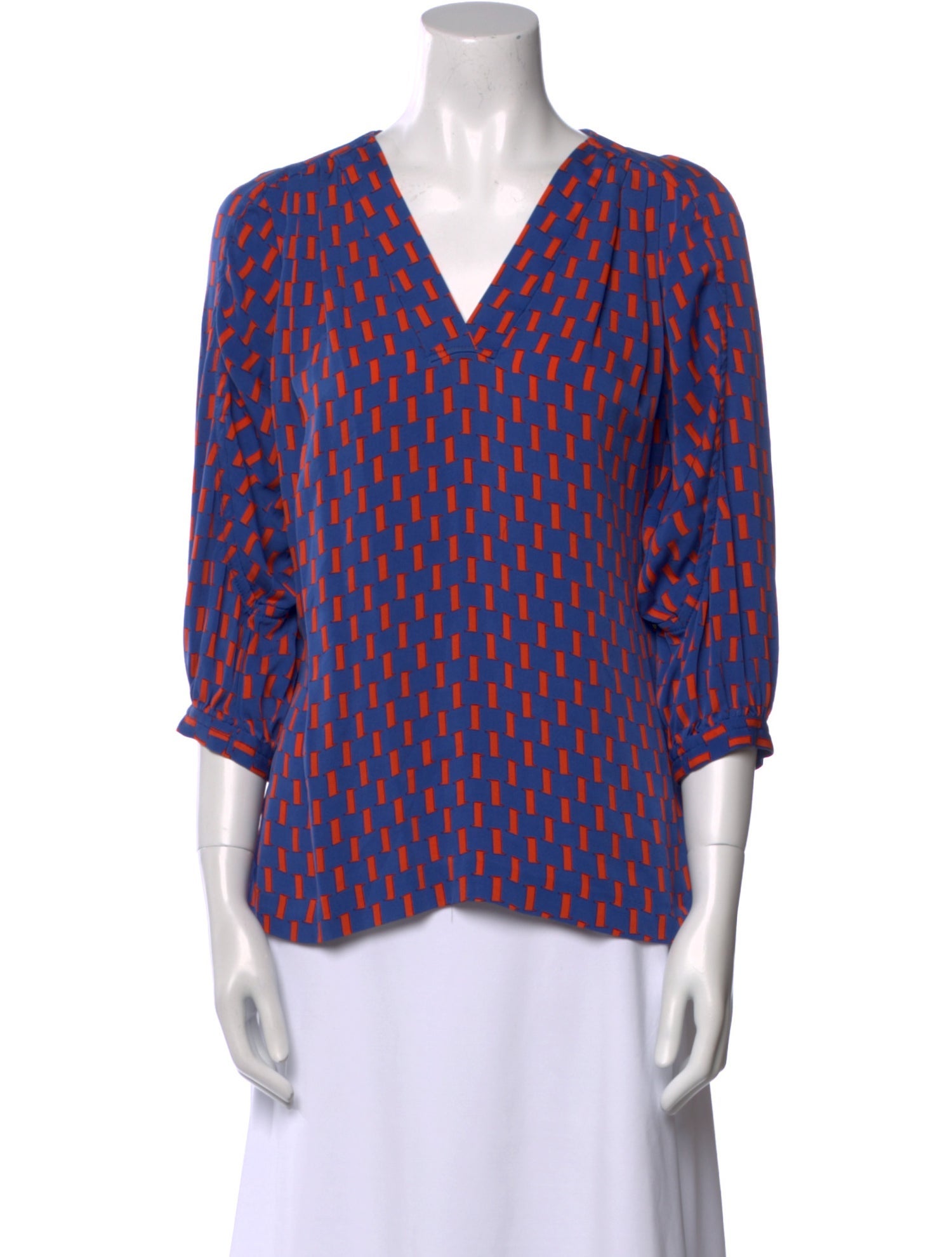 Diane von Furstenberg Silk Printed Blouse