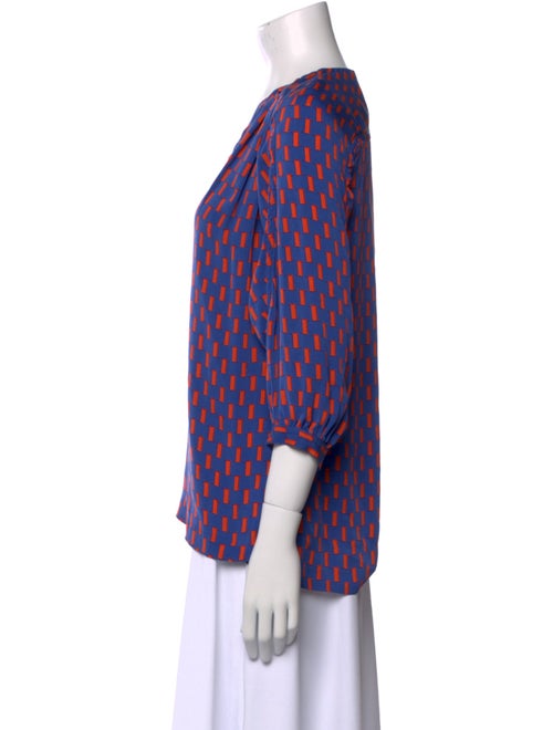 Diane von Furstenberg Silk Printed Blouse
