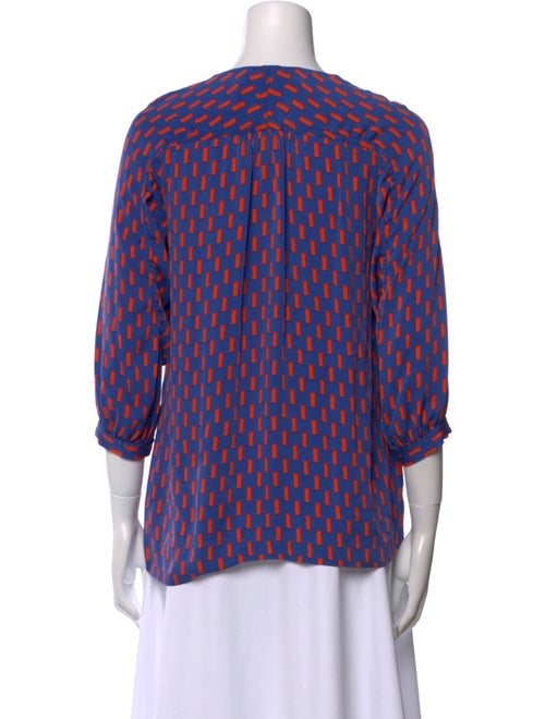 Diane von Furstenberg Silk Printed Blouse