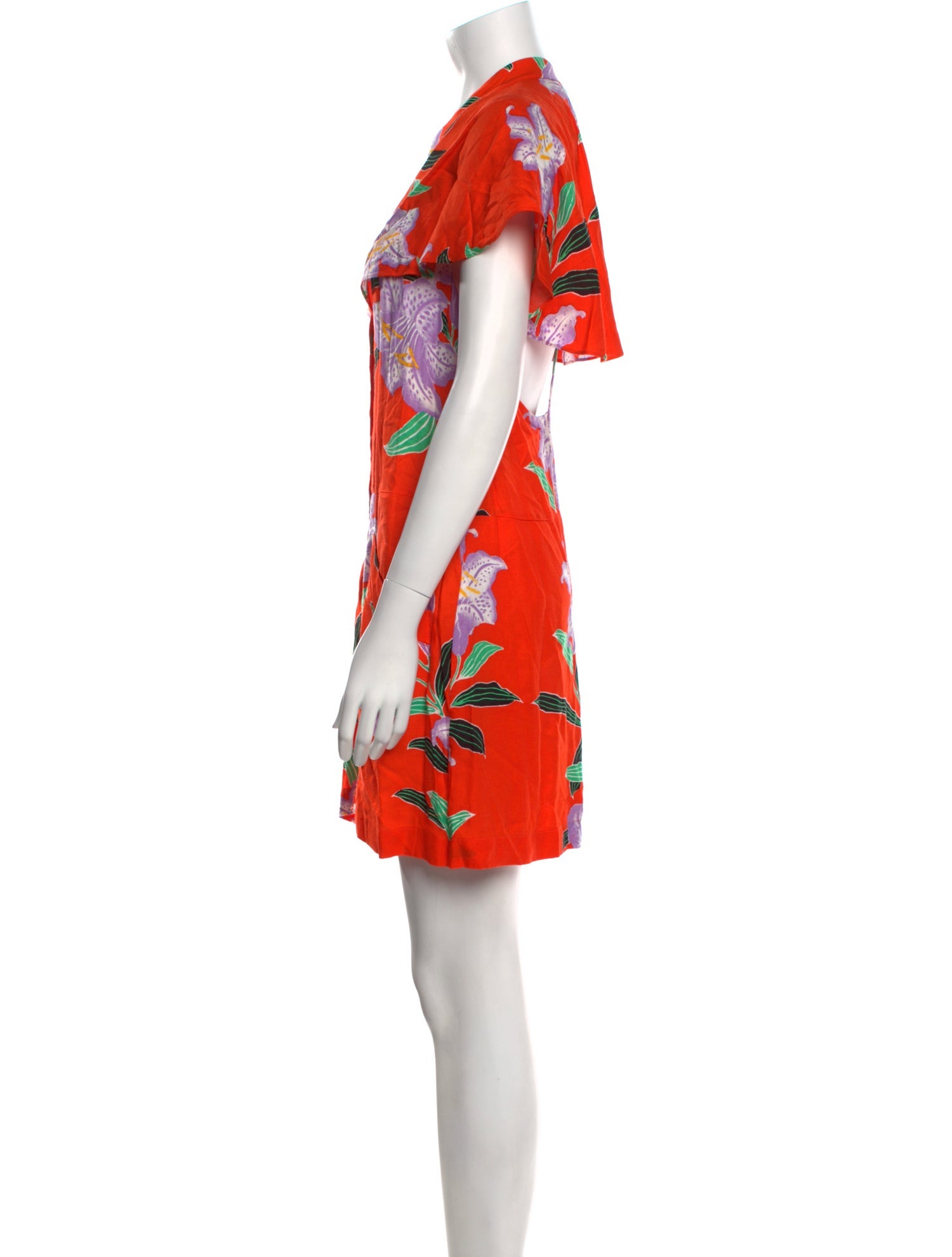 Diane von Furstenberg Floral Print Mini Dress
