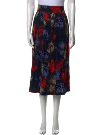 Diane von Furstenberg Silk Midi Length Skirt
