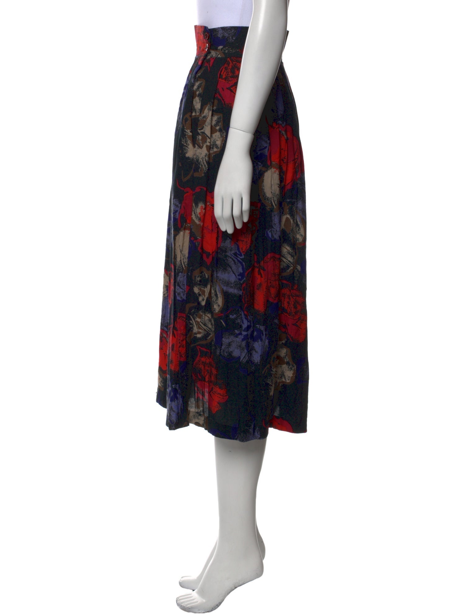 Diane von Furstenberg Silk Midi Length Skirt