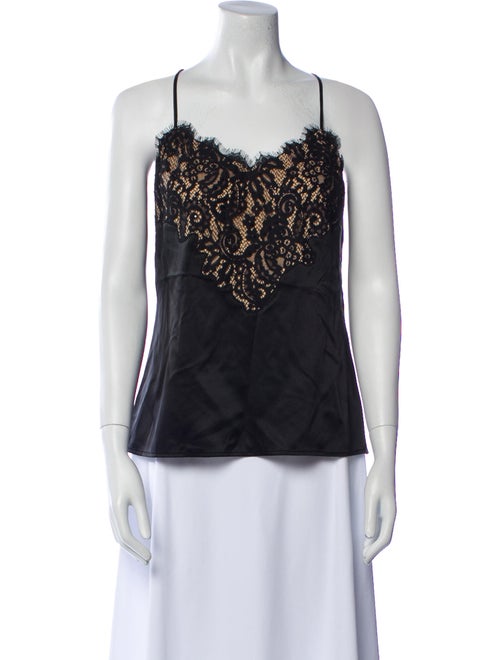 Diane von Furstenberg Silk V-Neck Top