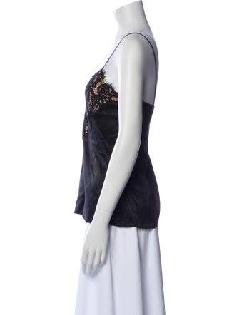 Diane von Furstenberg Silk V-Neck Top