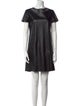 Diane von Furstenberg Leather Mini Dress