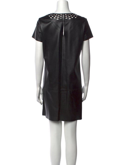 Diane von Furstenberg Leather Mini Dress