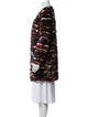 Diane von Furstenberg Mink Printed Fur Coat