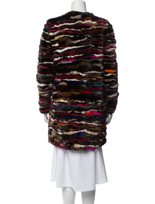 Diane von Furstenberg Mink Printed Fur Coat