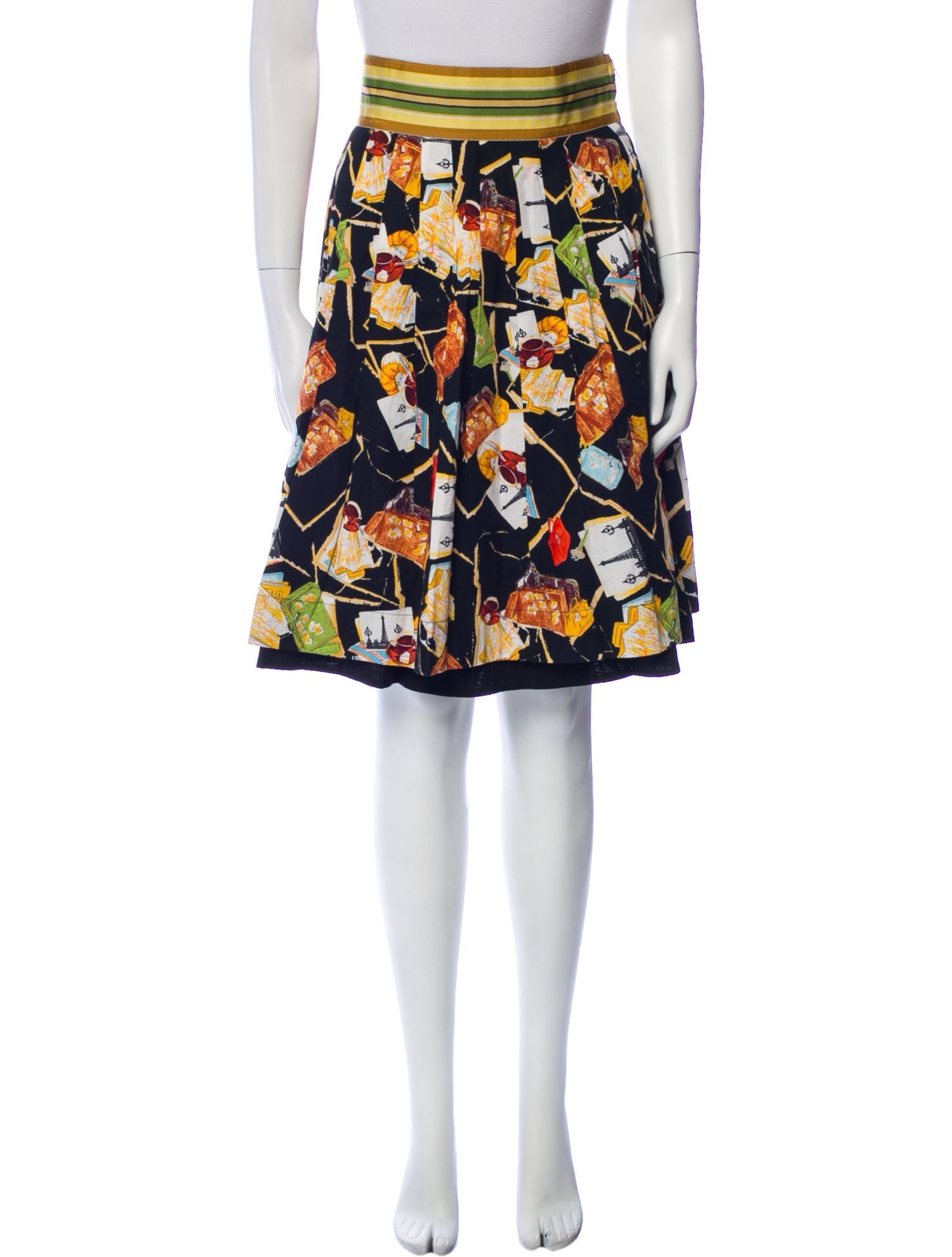 Diane von Furstenberg Printed Knee-Length Skirt