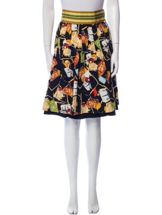 Diane von Furstenberg Printed Knee-Length Skirt