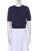 Diane von Furstenberg Printed Crew Neck Sweater