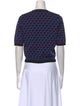 Diane von Furstenberg Printed Crew Neck Sweater