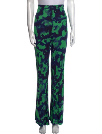 Diane von Furstenberg Printed Wide Leg Pants