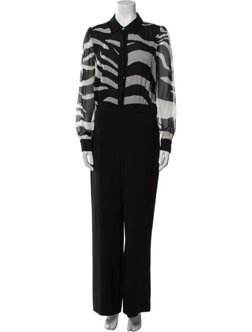 Diane von Furstenberg Silk Animal Print Jumpsuit
