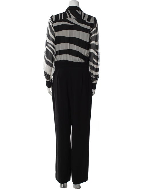 Diane von Furstenberg Silk Animal Print Jumpsuit