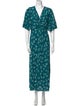 Diane von Furstenberg Polka Dot Print Long Dress