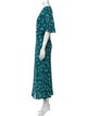 Diane von Furstenberg Polka Dot Print Long Dress