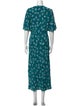 Diane von Furstenberg Polka Dot Print Long Dress