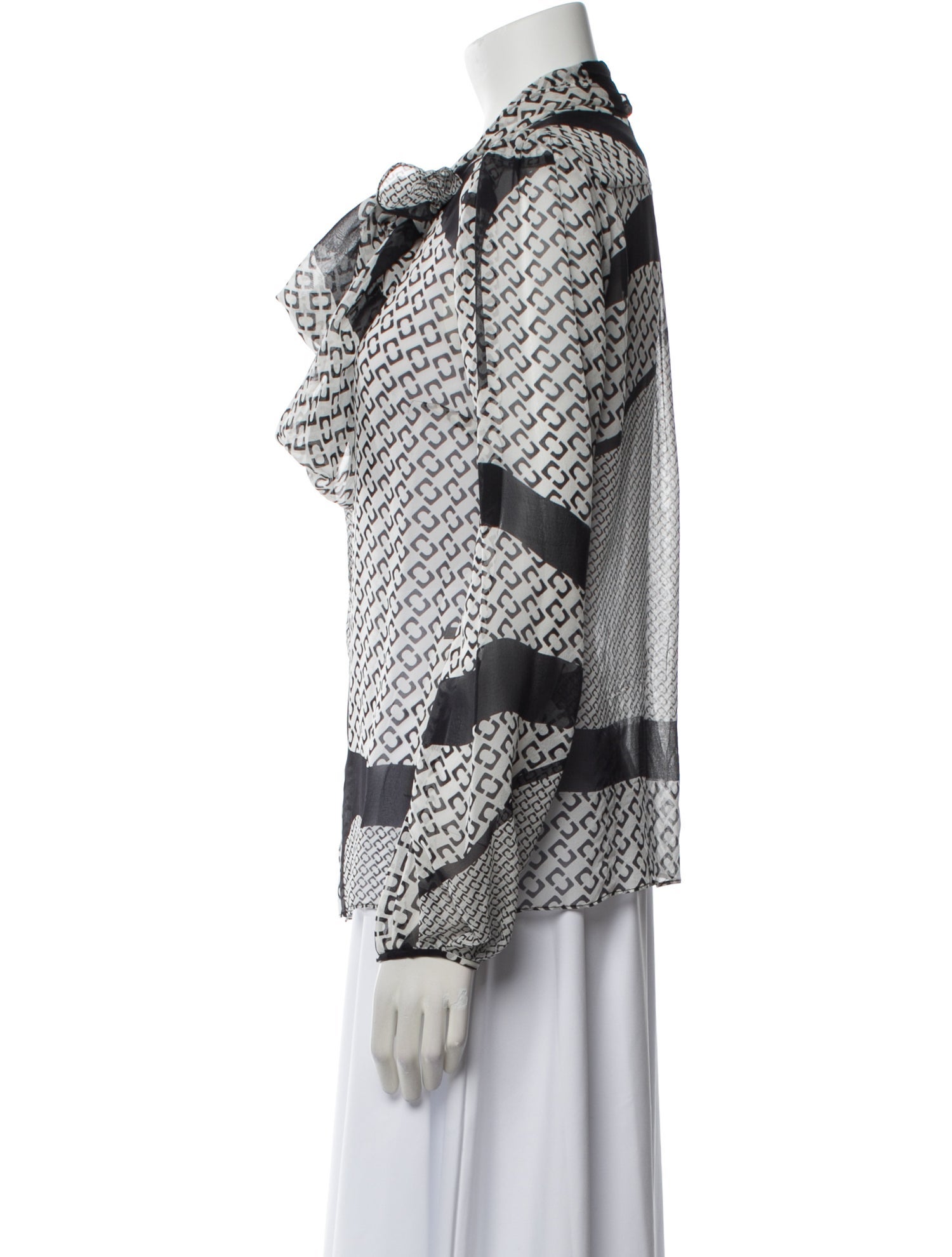 Diane von Furstenberg Silk Printed Button-Up Top