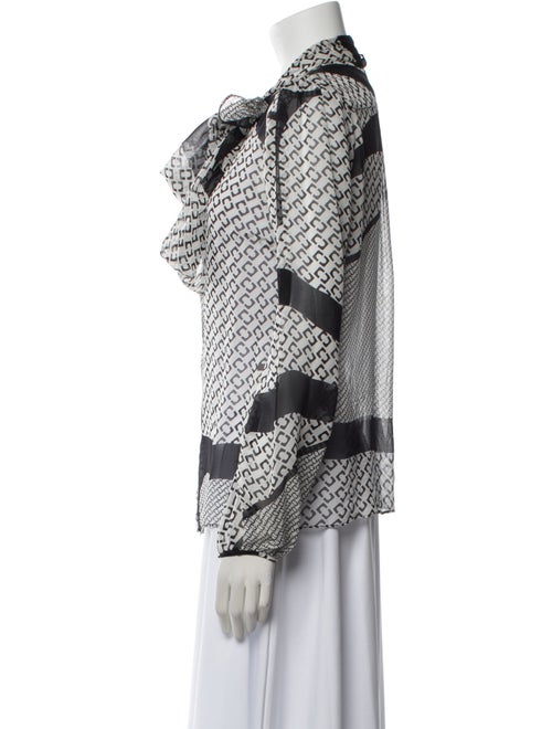 Diane von Furstenberg Silk Printed Button-Up Top