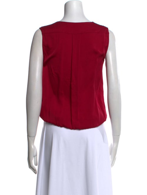 Diane von Furstenberg Silk V-Neck Crop Top