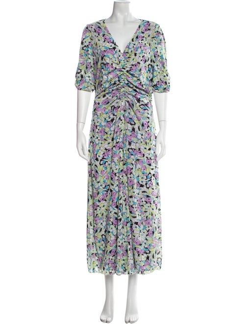 Diane von Furstenberg Floral Print Long Dress