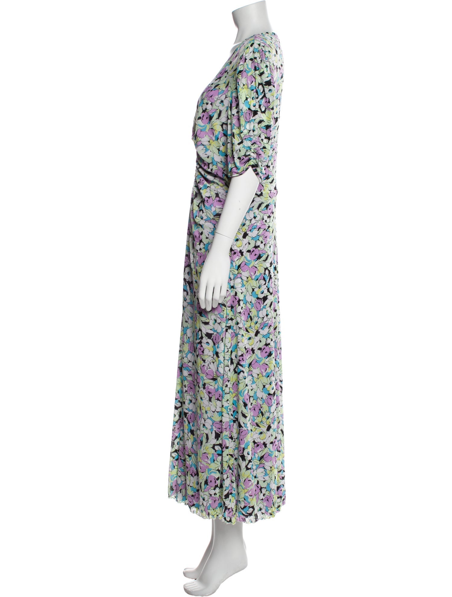 Diane von Furstenberg Floral Print Long Dress