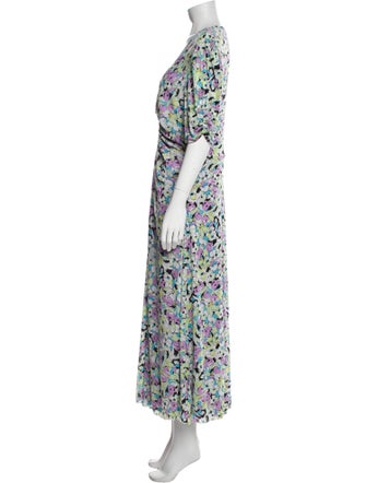 Diane von Furstenberg Floral Print Long Dress