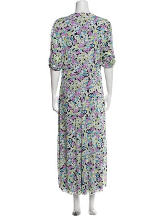 Diane von Furstenberg Floral Print Long Dress