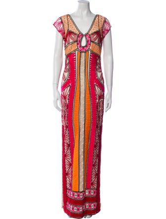 Diane von Furstenberg Printed Long Dress
