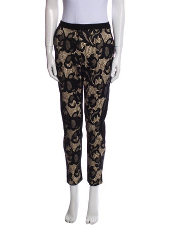 Diane von Furstenberg Printed Skinny Leg Pants