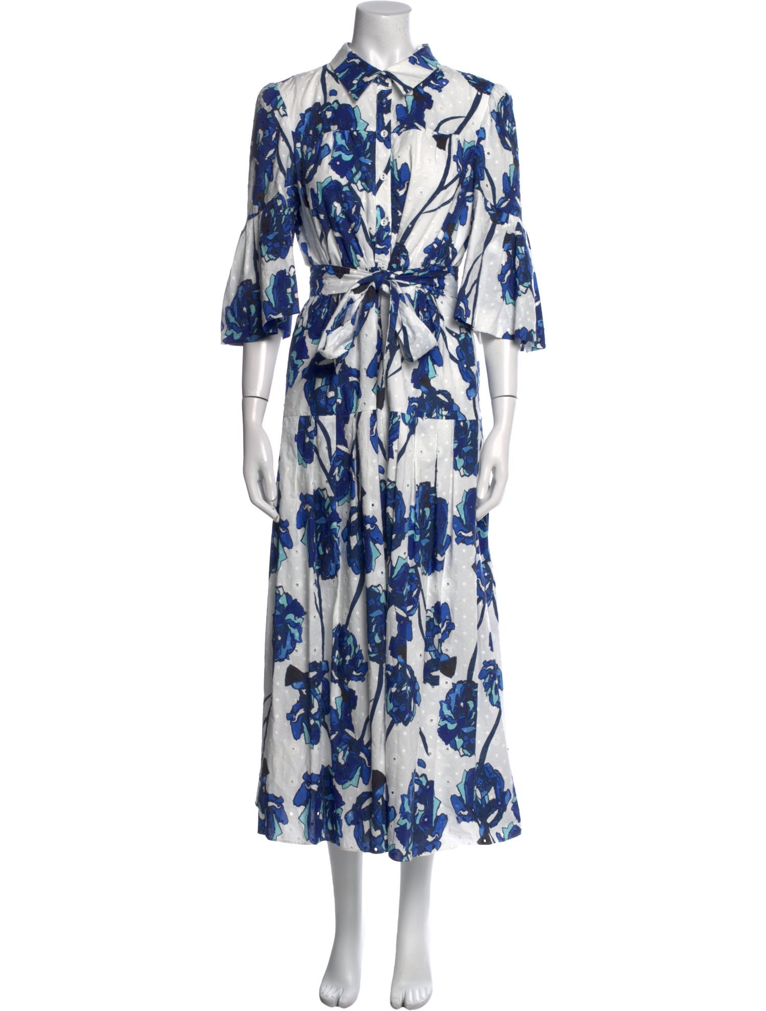 Diane von Furstenberg Floral Print Long Dress