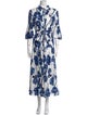 Diane von Furstenberg Floral Print Long Dress