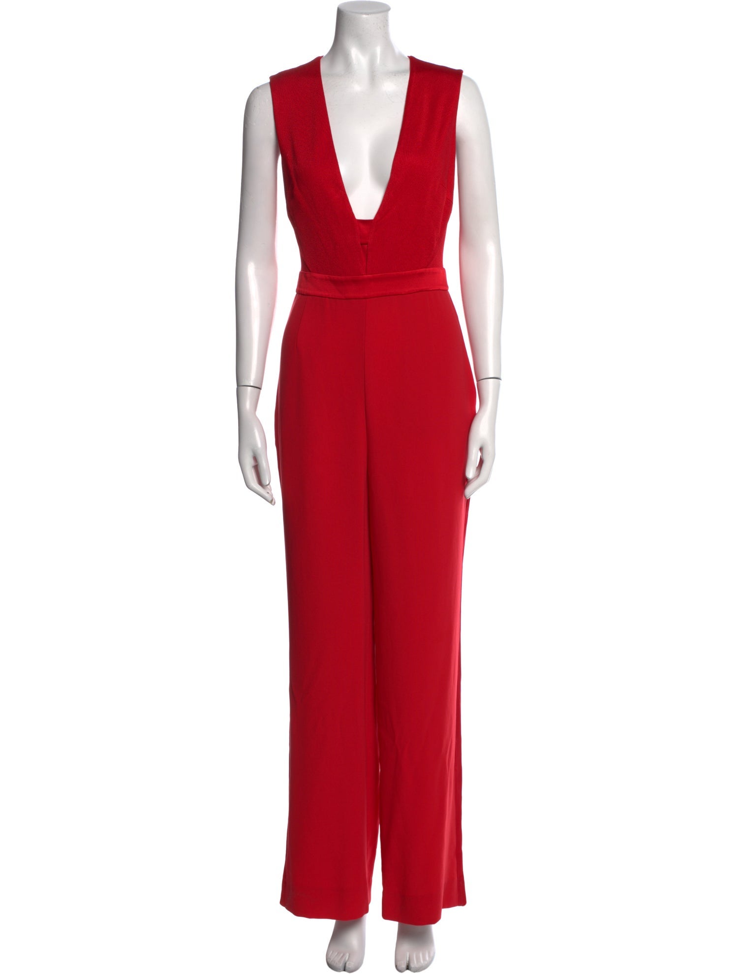 Diane von Furstenberg Plunge Neckline Jumpsuit