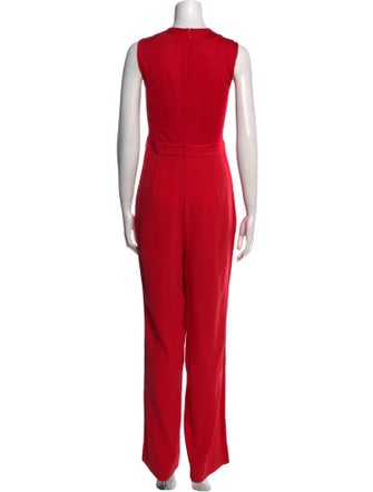 Diane von Furstenberg Plunge Neckline Jumpsuit