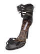 Diane von Furstenberg Leather Gladiator Sandals
