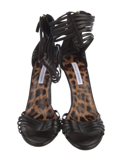 Diane von Furstenberg Leather Gladiator Sandals