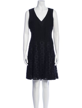Diane von Furstenberg V-Neck Knee-Length Dress