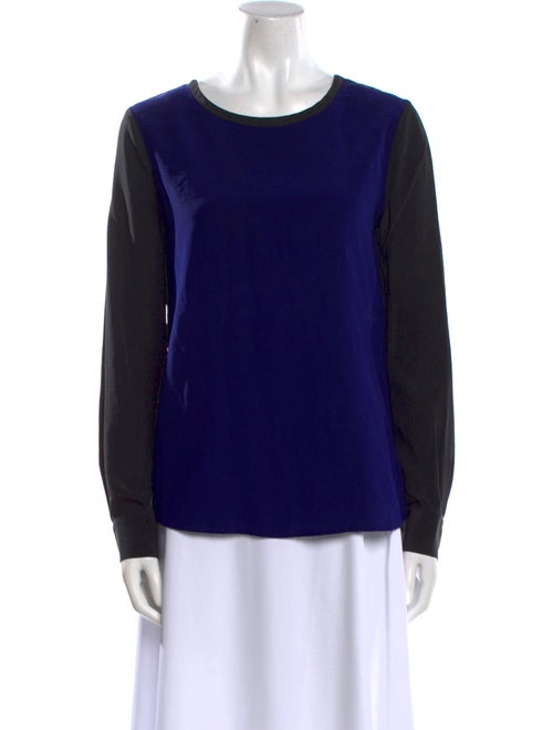 Diane von Furstenberg Silk Scoop Neck Sweatshirt