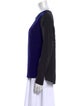 Diane von Furstenberg Silk Scoop Neck Sweatshirt