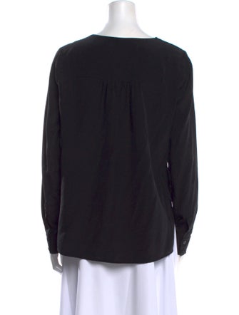 Diane von Furstenberg Silk Scoop Neck Sweatshirt