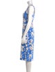Diane von Furstenberg Floral Print Midi Length Dress